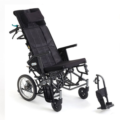 미키메디칼 의료용 알루미늄 휠체어 침대형 CRT-WR (16.8kg) 리클라이닝